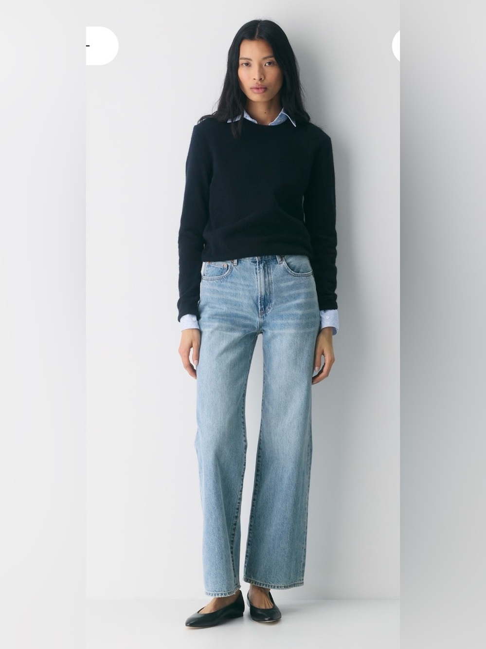 Denim forum the Farrah high rise wide leg ankle length, sz : 26